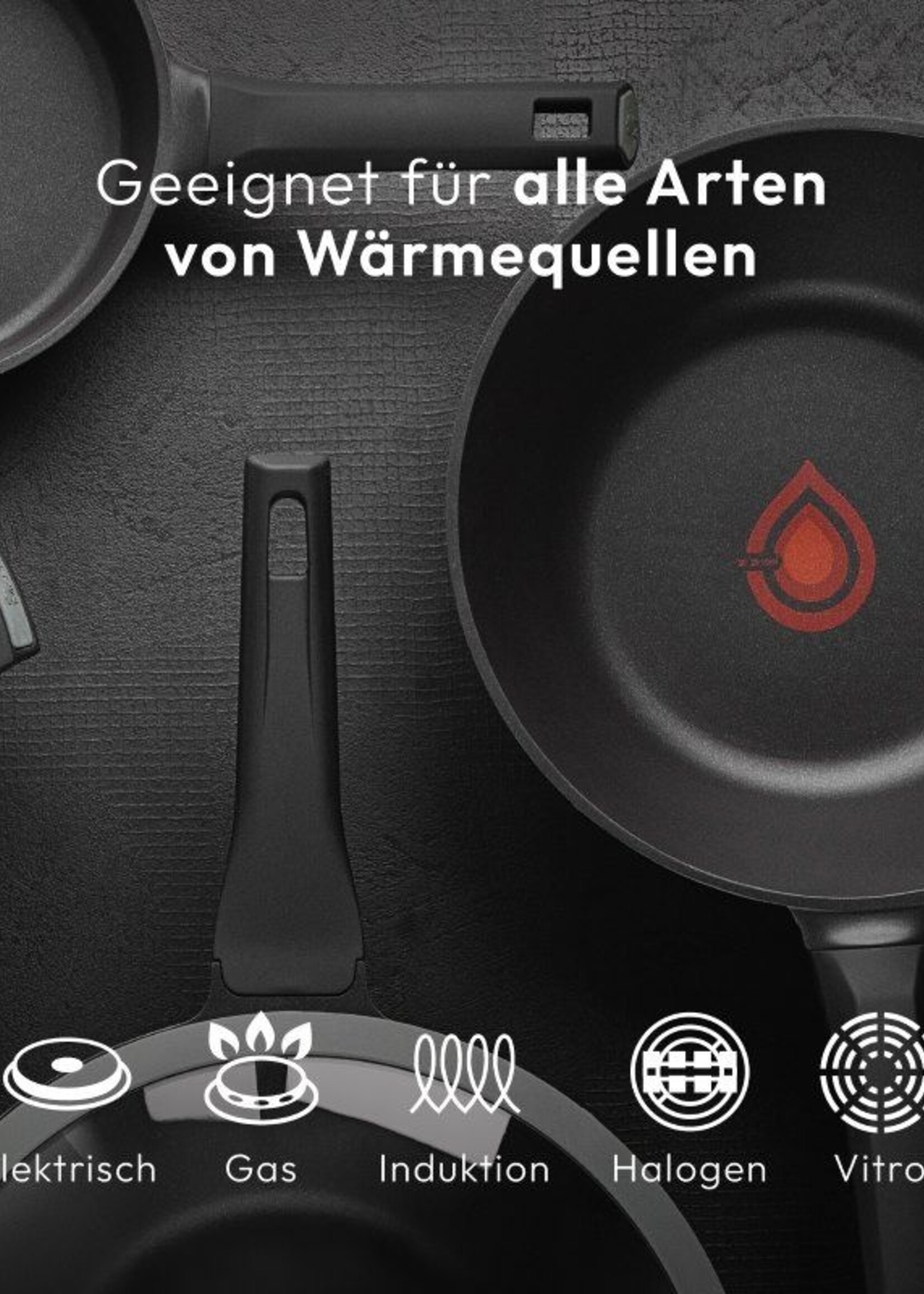 Bergner Masterpro Gastro Koekenpan - Ø 24 cm - Inductie - Heatdot Technology Indicator - duurzaam