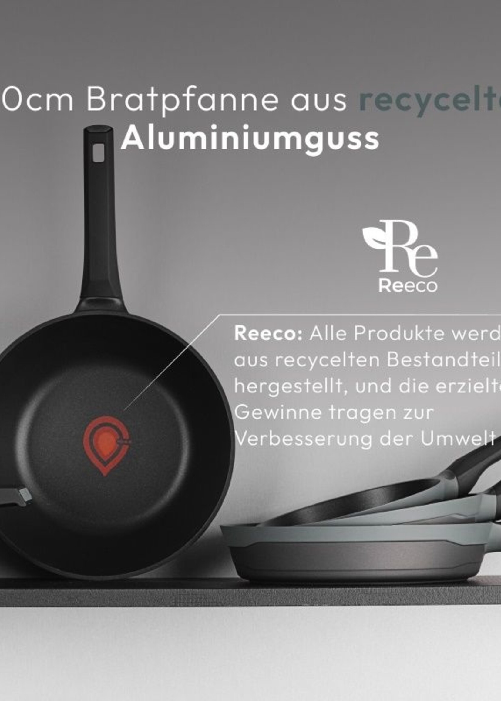 Bergner Masterpro Gastro Koekenpan - Ø 28 cm - Inductie - Heatdot Technology Indicator - duurzaam