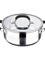 Bergner Midnight RVS Kookpan met  Deksel - Inductie - 20cm - 2.3L