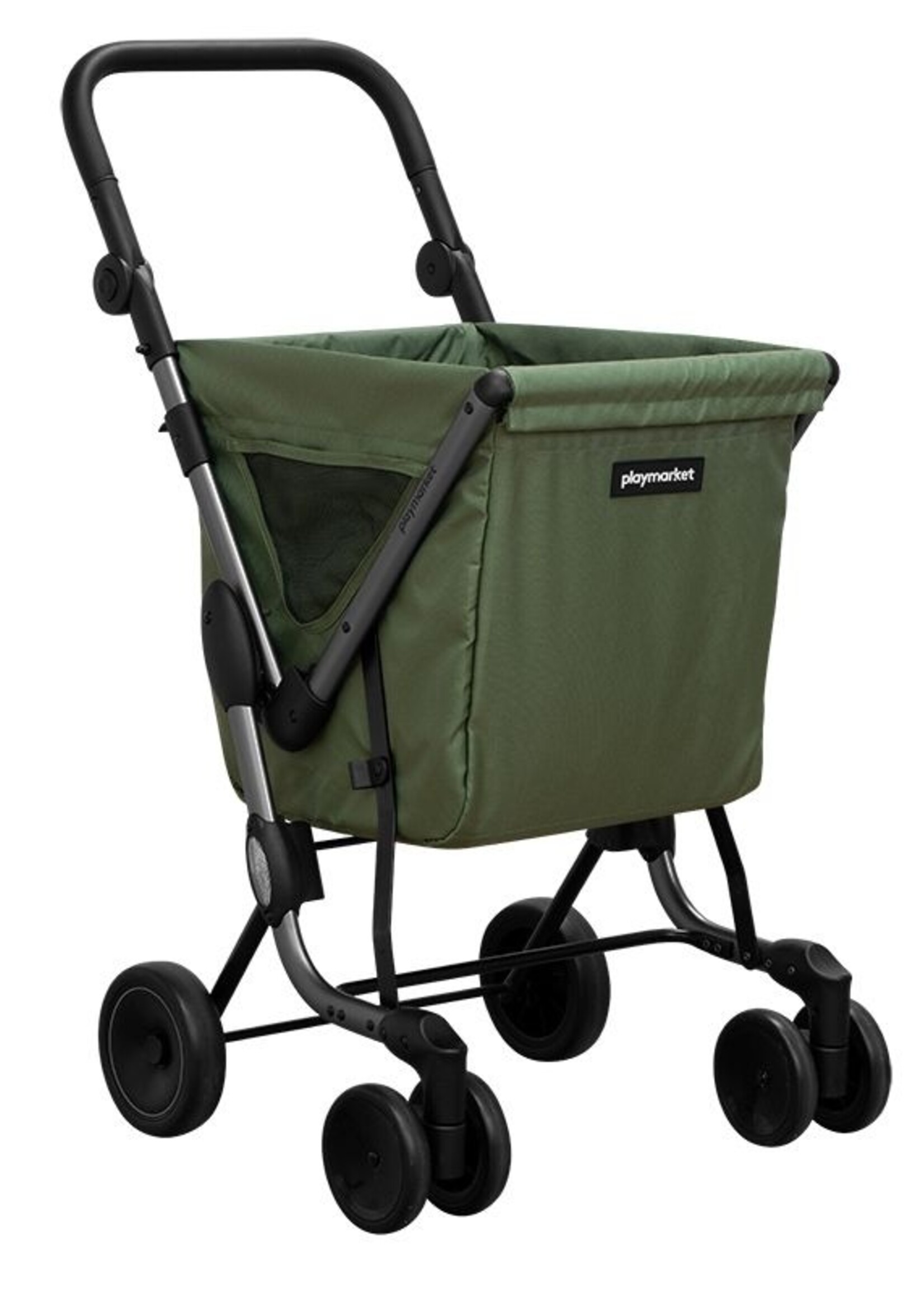 Playmarket We Go Premium Boodschappentrolley - Groen