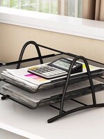 Ceruzo Brievenbak  2 Vakken - met 2 uitschuifbare Lagen - Postbak - Documentenhouder - Metaal
