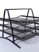 Ceruzo Brievenbak  3 Vakken - met 3 uitschuifbare Lagen - Postbak - Documentenhouder - Metaal