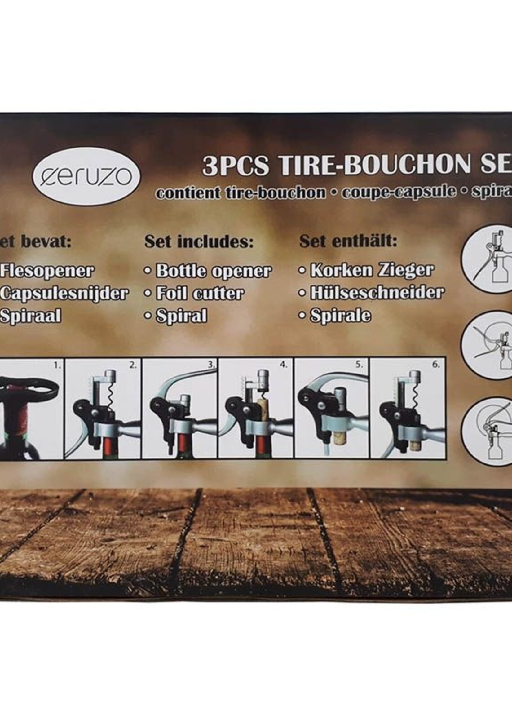 Ceruzo Kurkentrekker Deluxe - Giftset