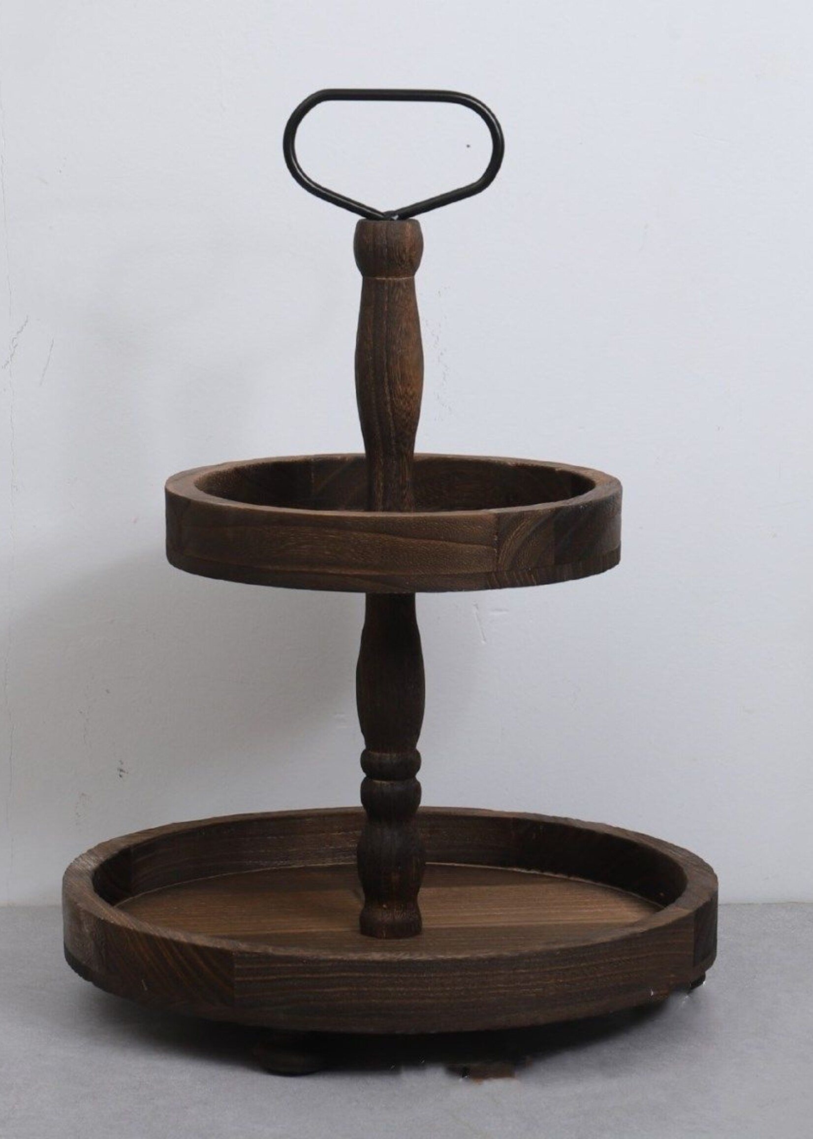 Ceruzo Etagere - Paulownia Hout - Luxe uitvoering - 40 cm hoog