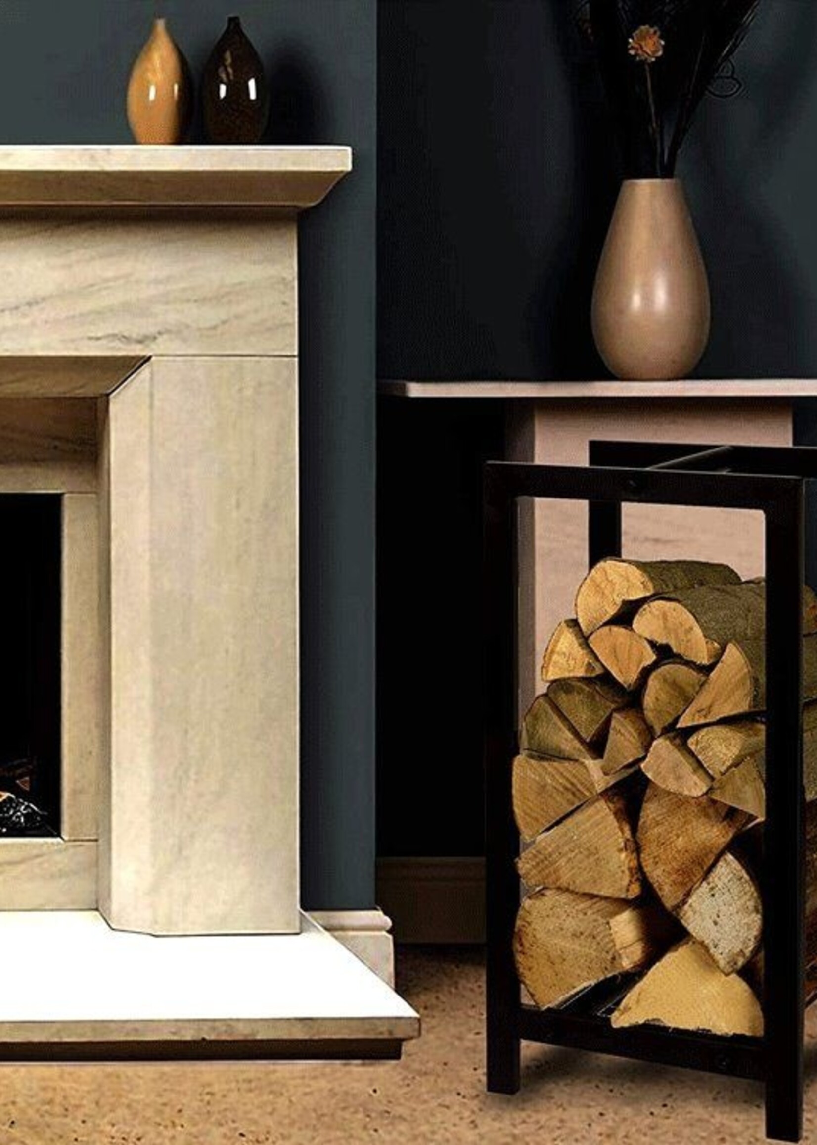 Ceruzo Haardhoutrek - Opslag voor Brandhout - 30x23x60 cm