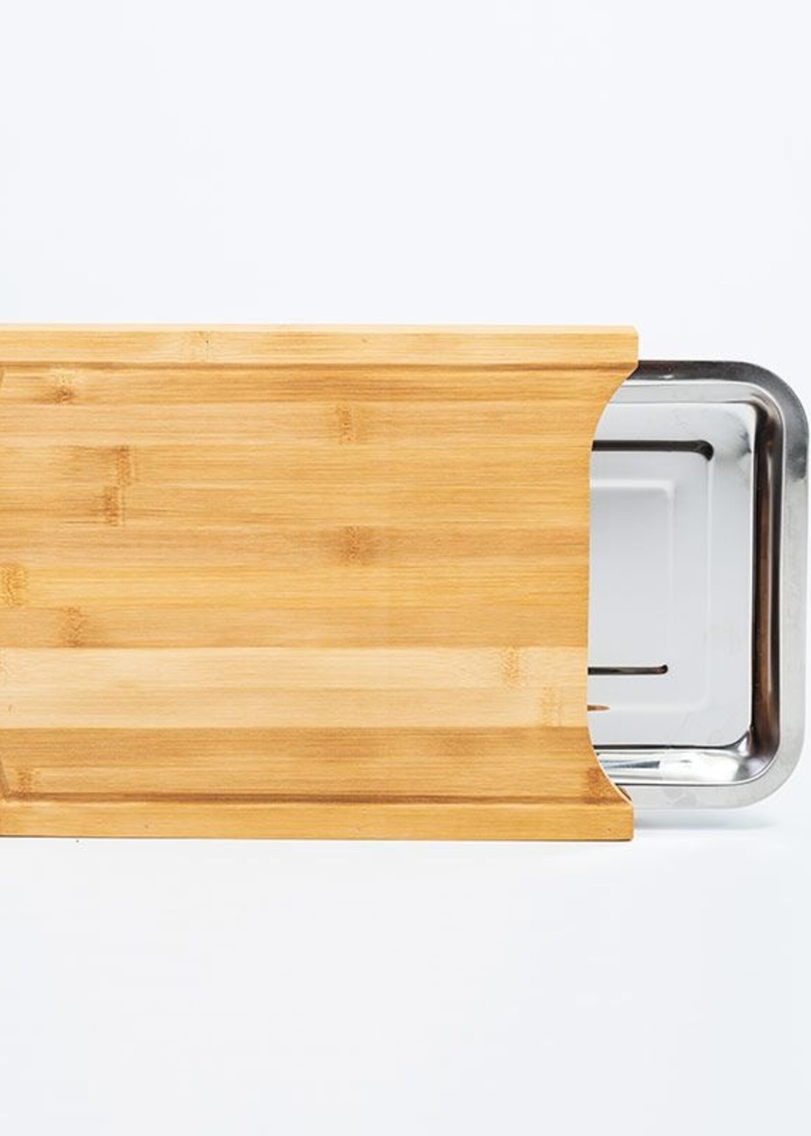 Cuisine Performance Bamboe Snijplank met RVS opvangschaal