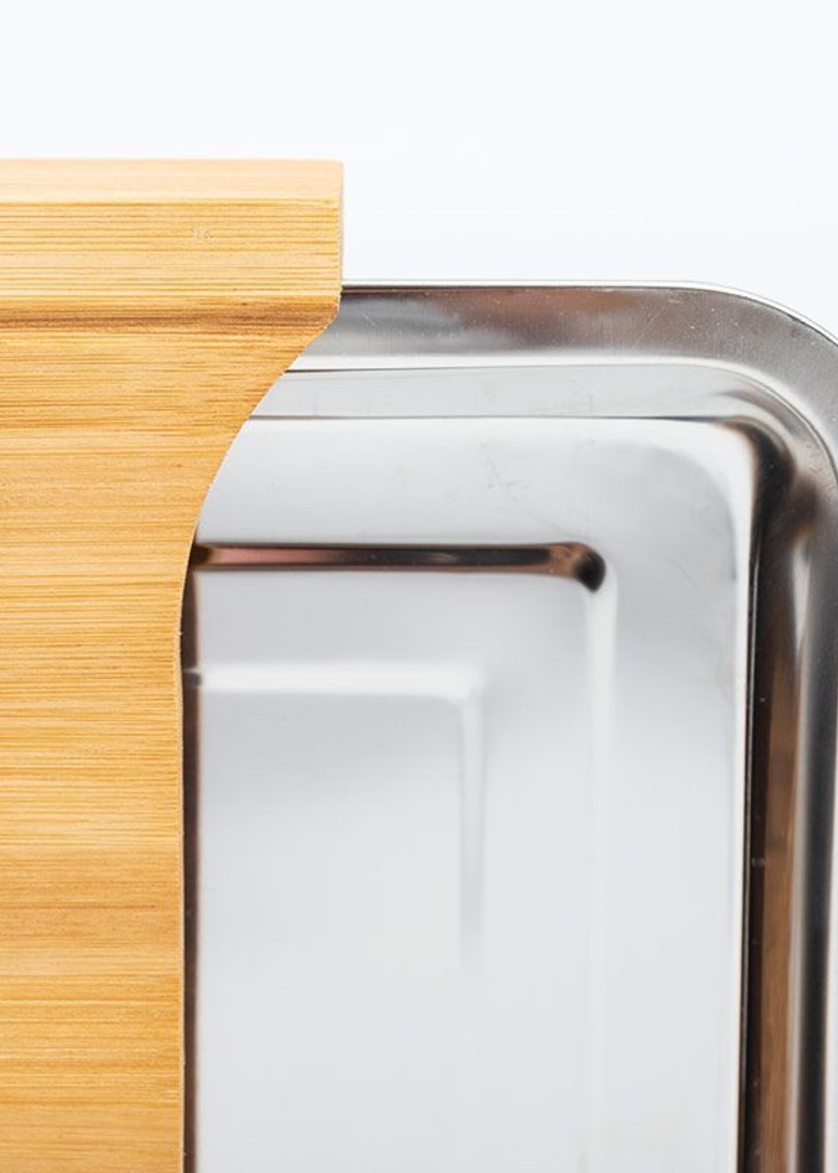 Cuisine Performance Bamboe Snijplank met RVS opvangschaal