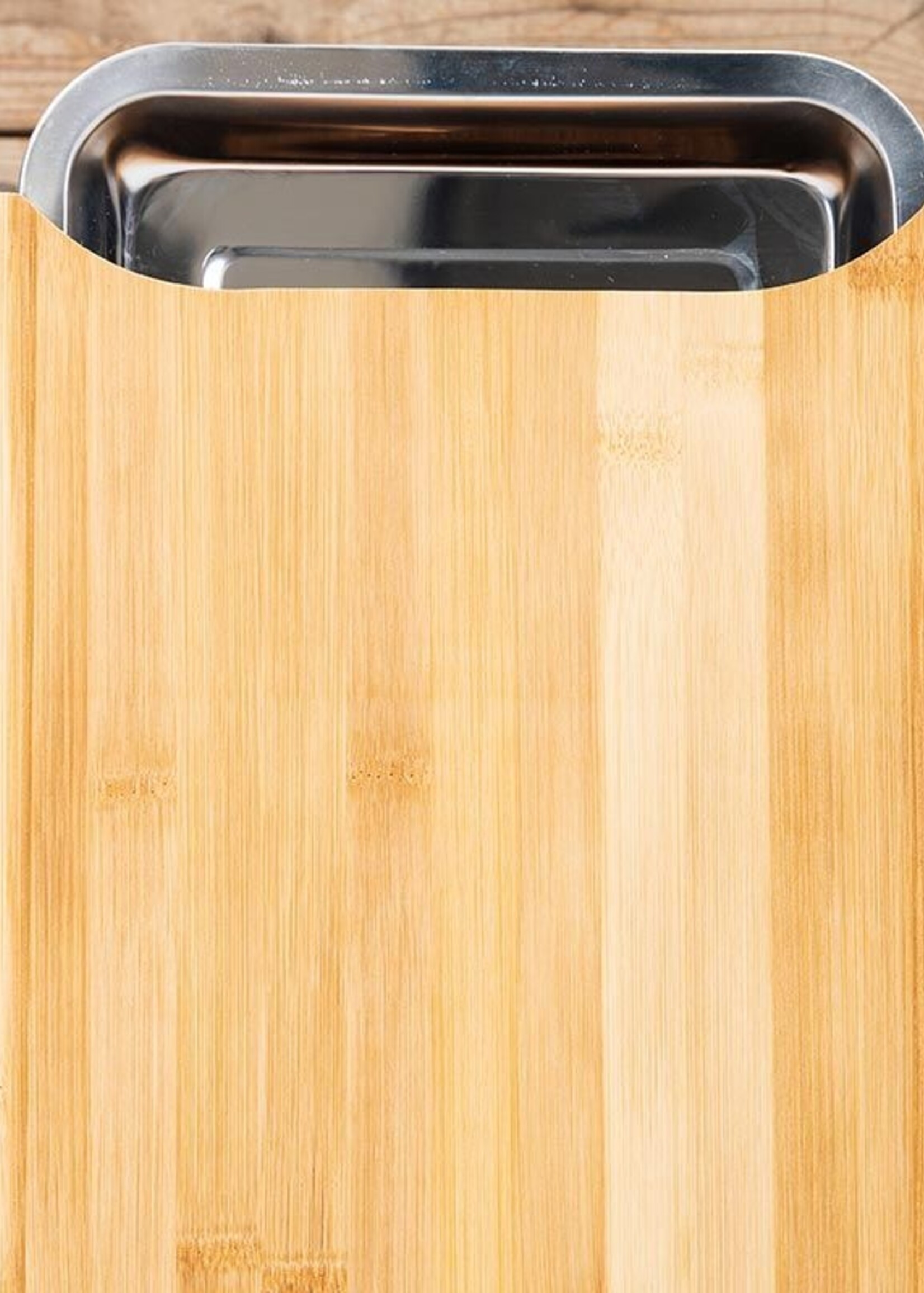 Cuisine Performance Bamboe Snijplank met RVS opvangschaal