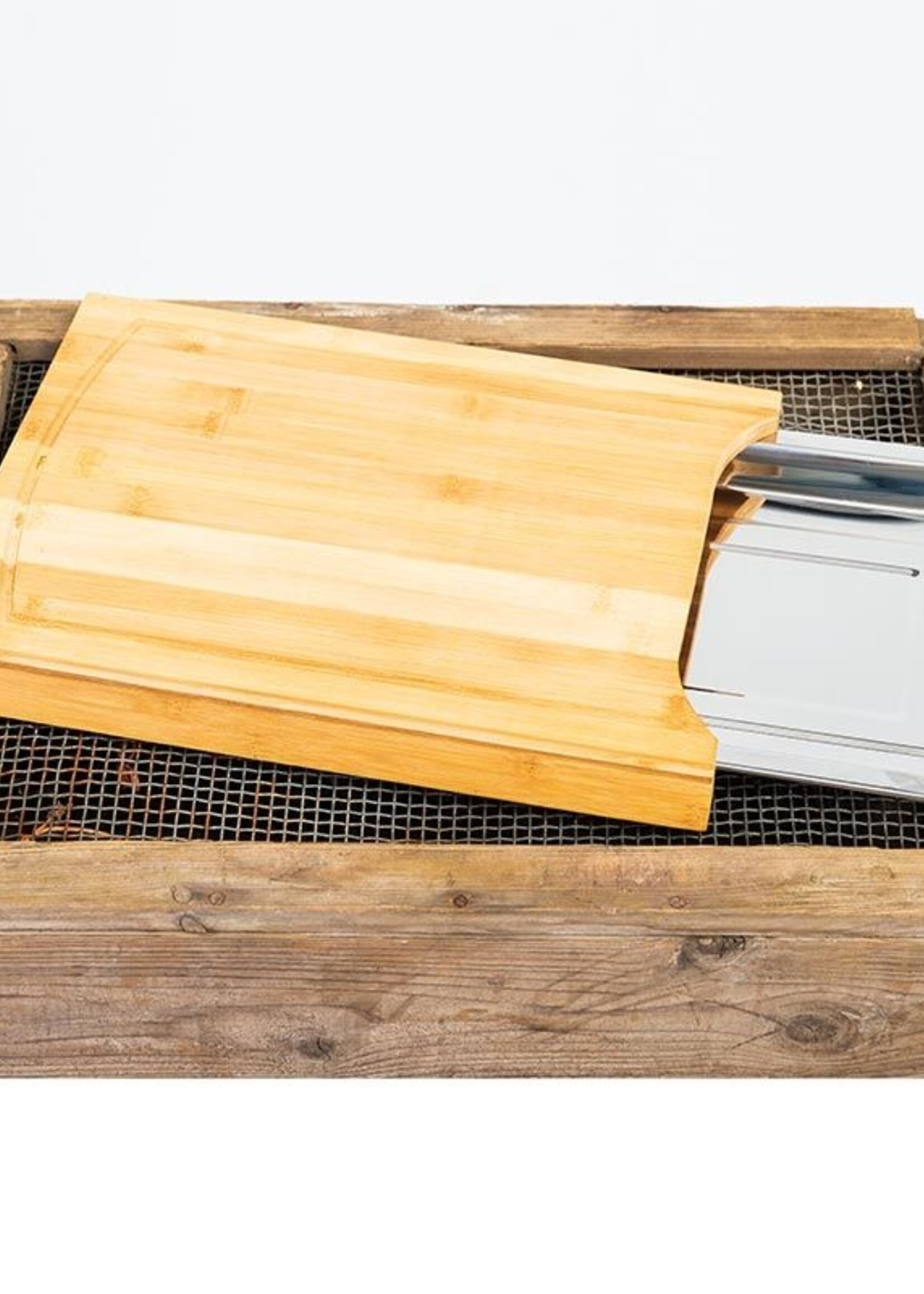 Cuisine Performance Bamboe Snijplank met RVS opvangschaal