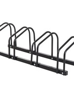 Ceruzo Fietsenrek voor 4 Fietsen - 100 cm - Vloermontage - Zwart