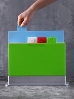 Ceruzo Index Snijplankenset - 4 stuks met Houder