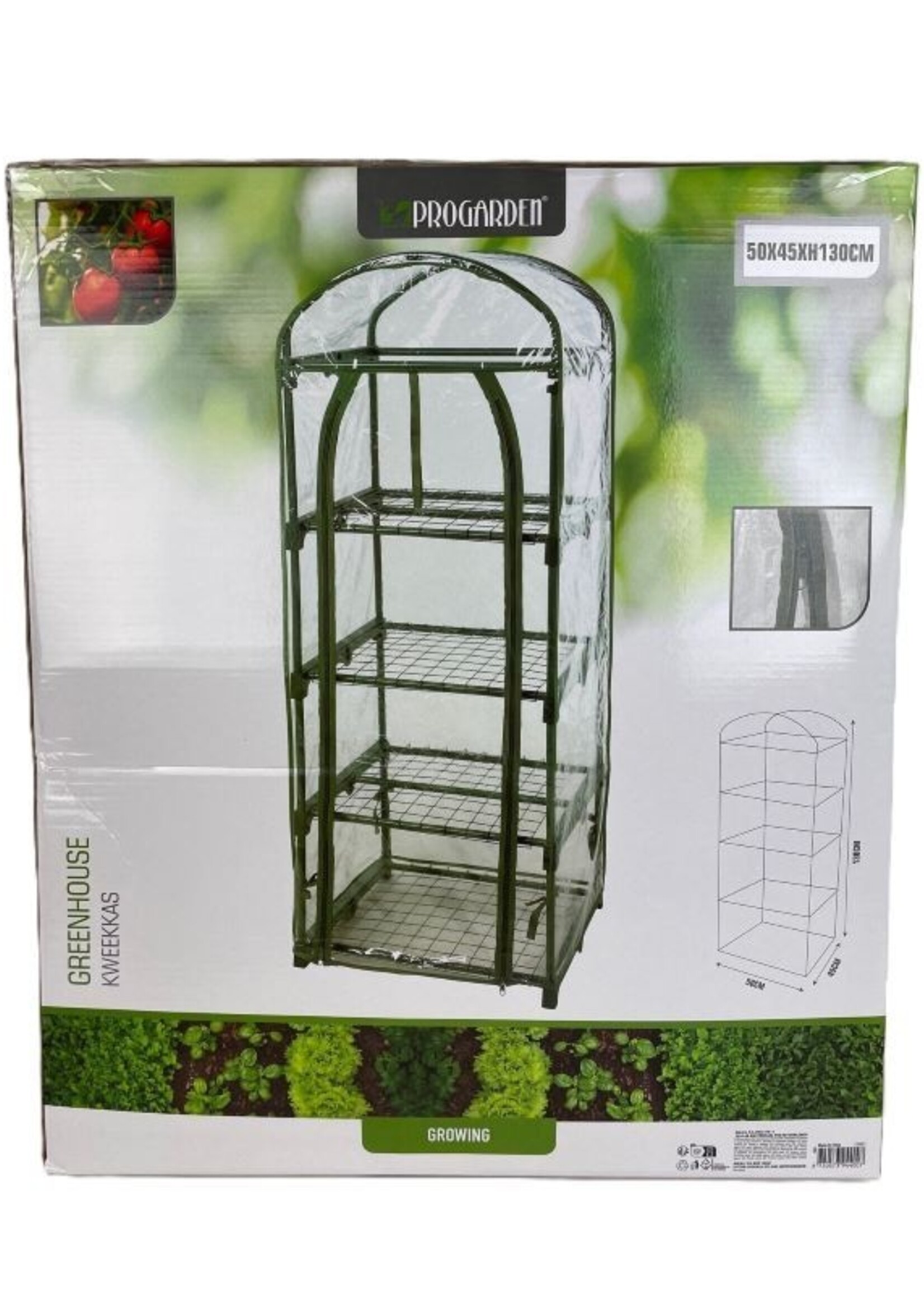 ProGarden Kweekkas - 4 verdiepingen -  50 x 45 x 130 cm