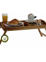 Excellent Houseware Bamboe dienblad voor op bed - 50x30cm