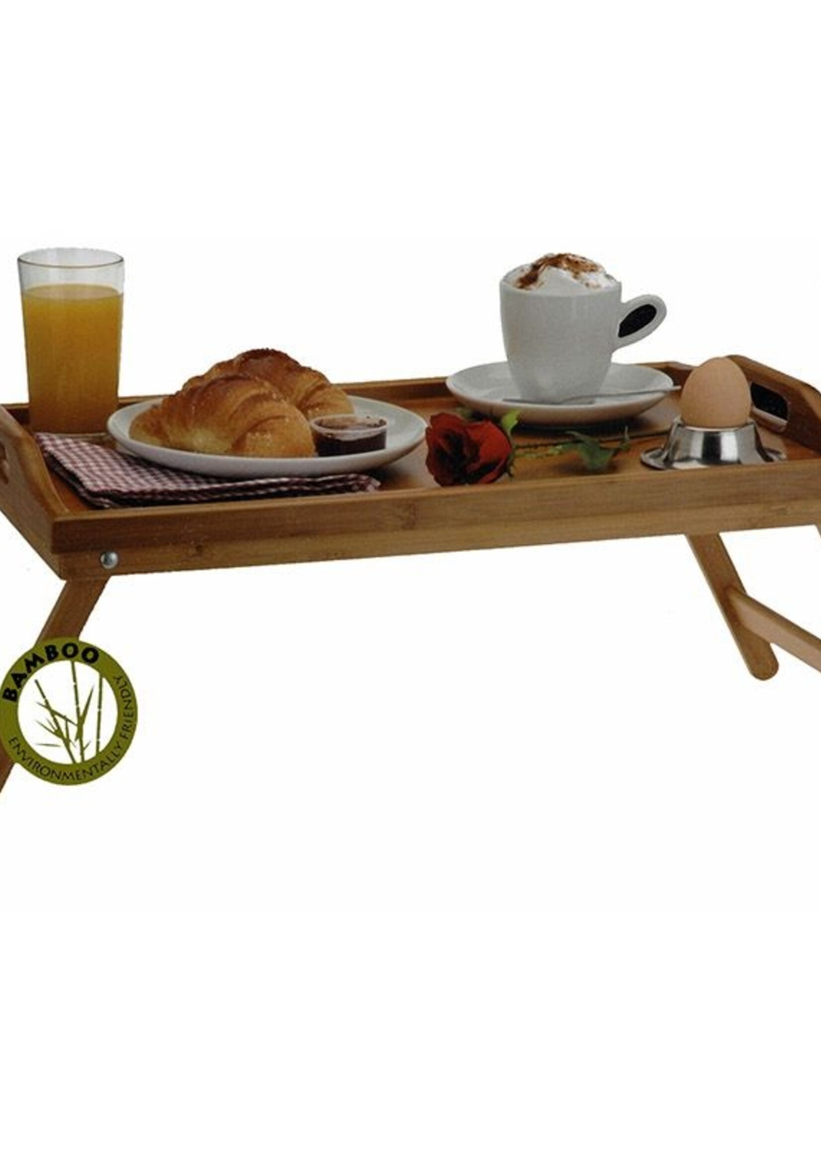Excellent Houseware Bamboe dienblad voor op bed - 50x30cm