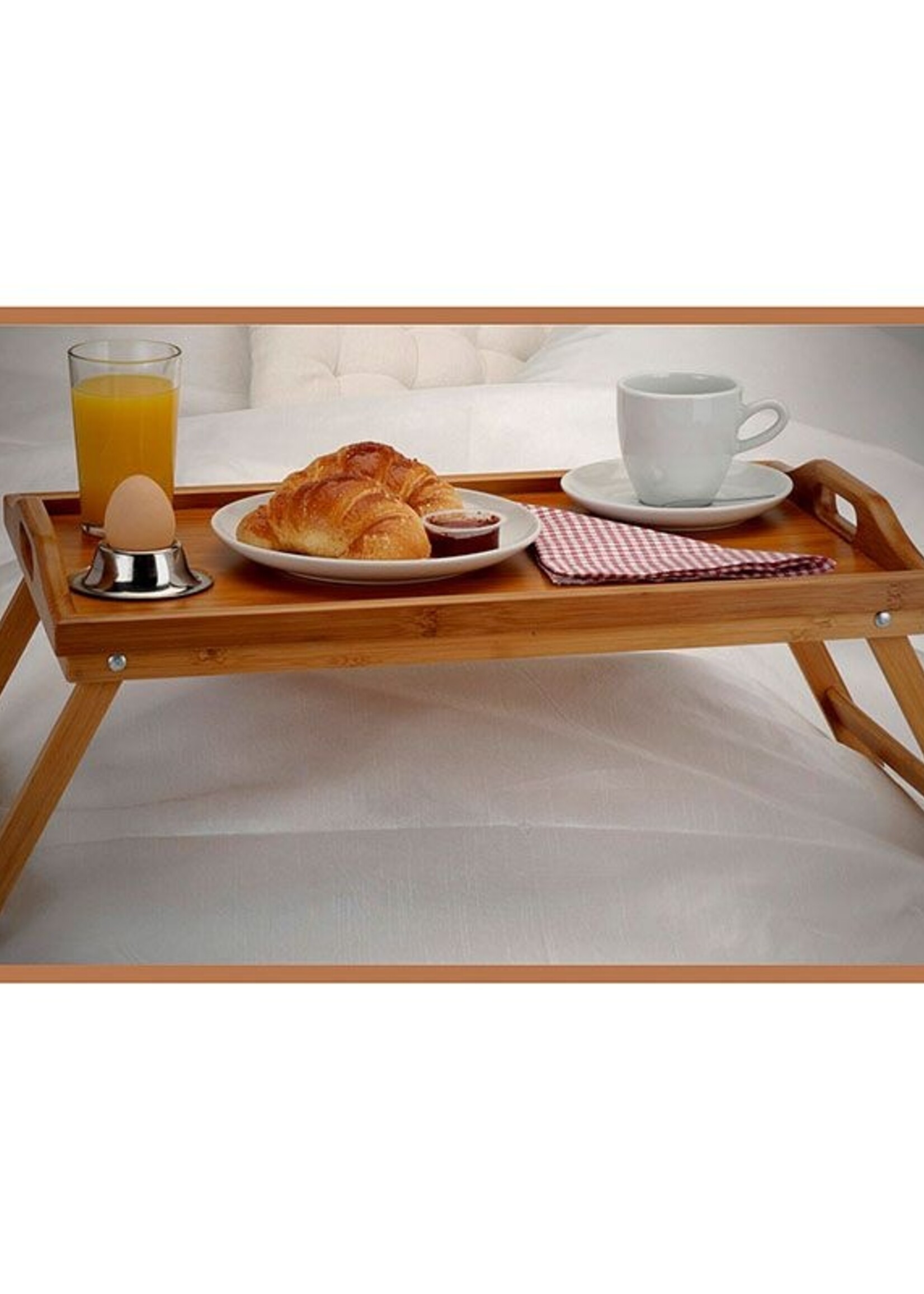 Excellent Houseware Bamboe dienblad voor op bed - 50x30cm