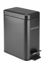 Ceruzo Pedaalemmer - RVS - Zwart - 5 Liter