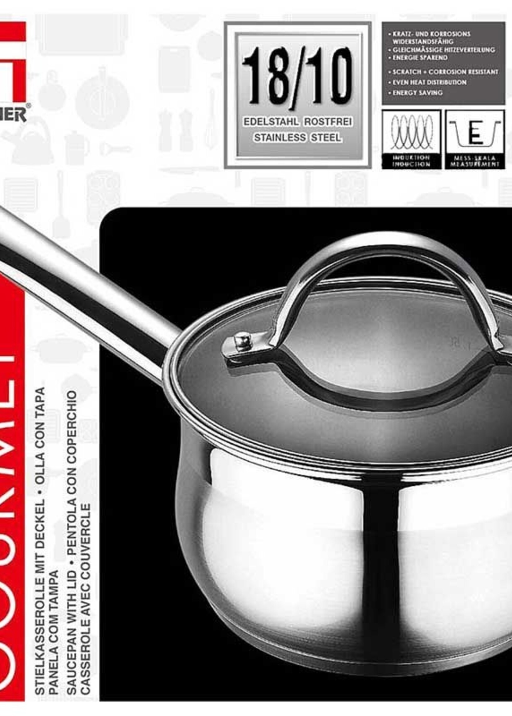 Bergner RVS 18/10 Steelpan 16cm - 1,3 liter