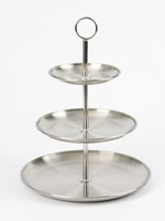 Ceruzo Etagere - 3 laags - RVS - D30 x H34 cm
