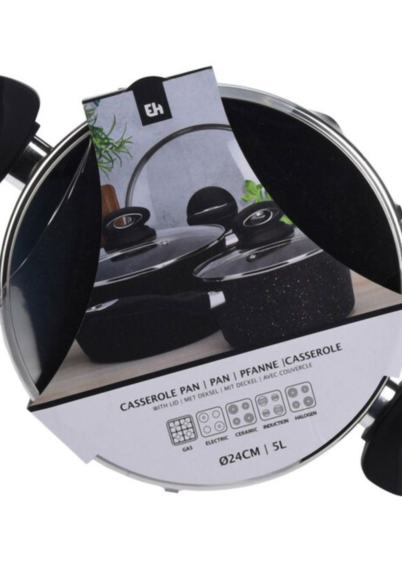 Excellent Houseware Braadpan met deksel - Ø24cm
