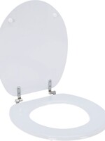 Bathroom Solutions Toiletbril MDF - Hout - Wit