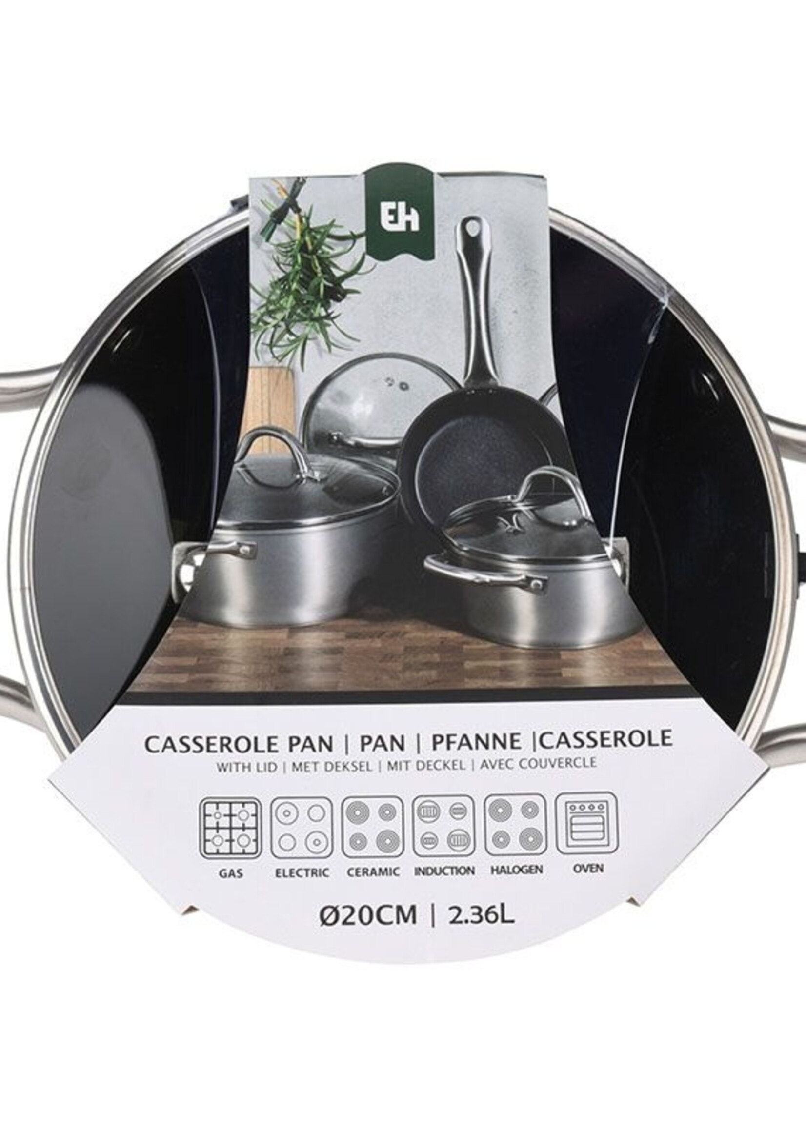 Excellent Houseware Braadpan met deksel - Ø20cm