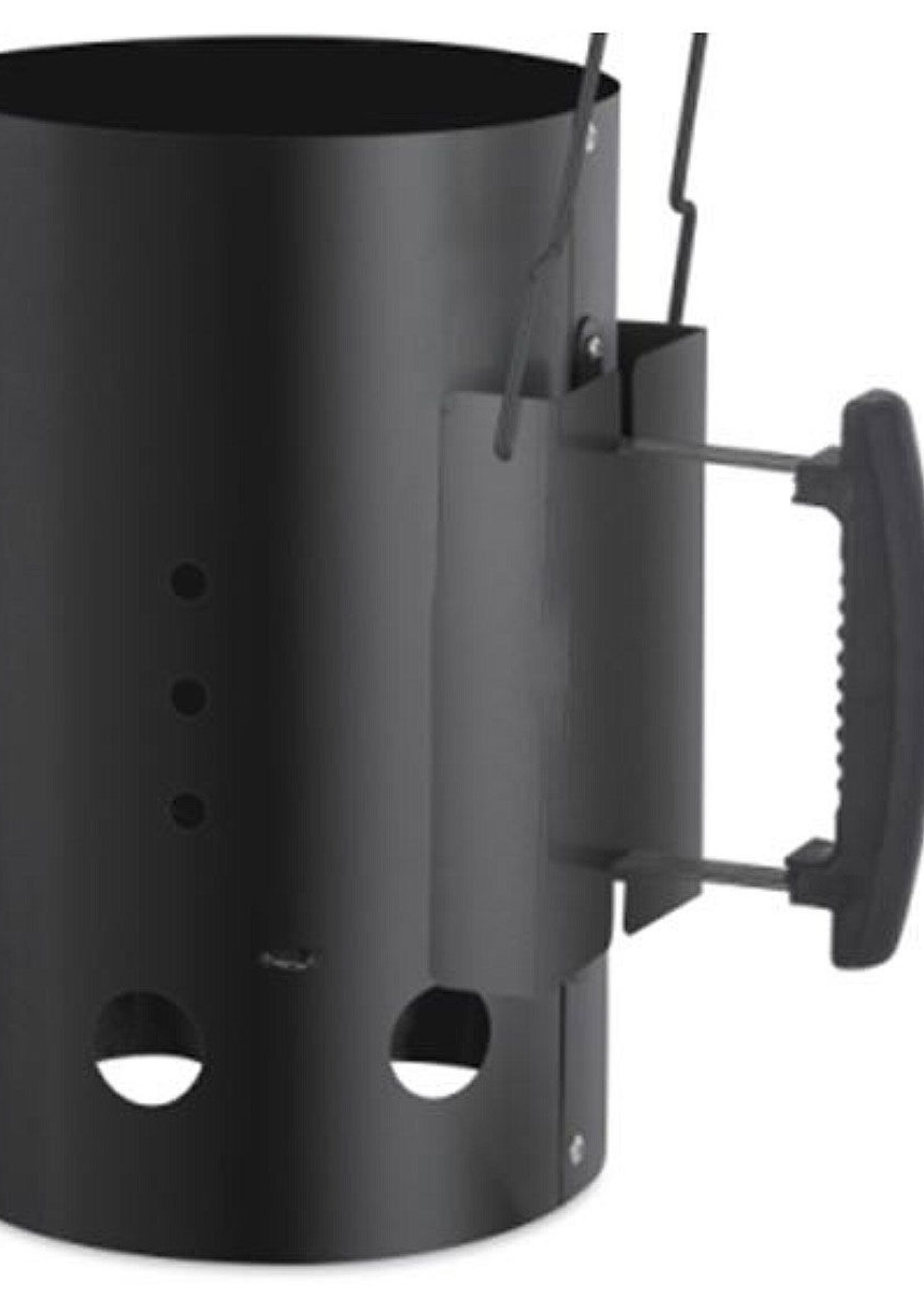 Brikettenstarter XL met Hitteschild - Luxe uitvoering - Zwart