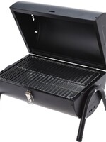 Houtskoolbarbecue - Cilindervorm - Tafelmodel - Mat Zwart