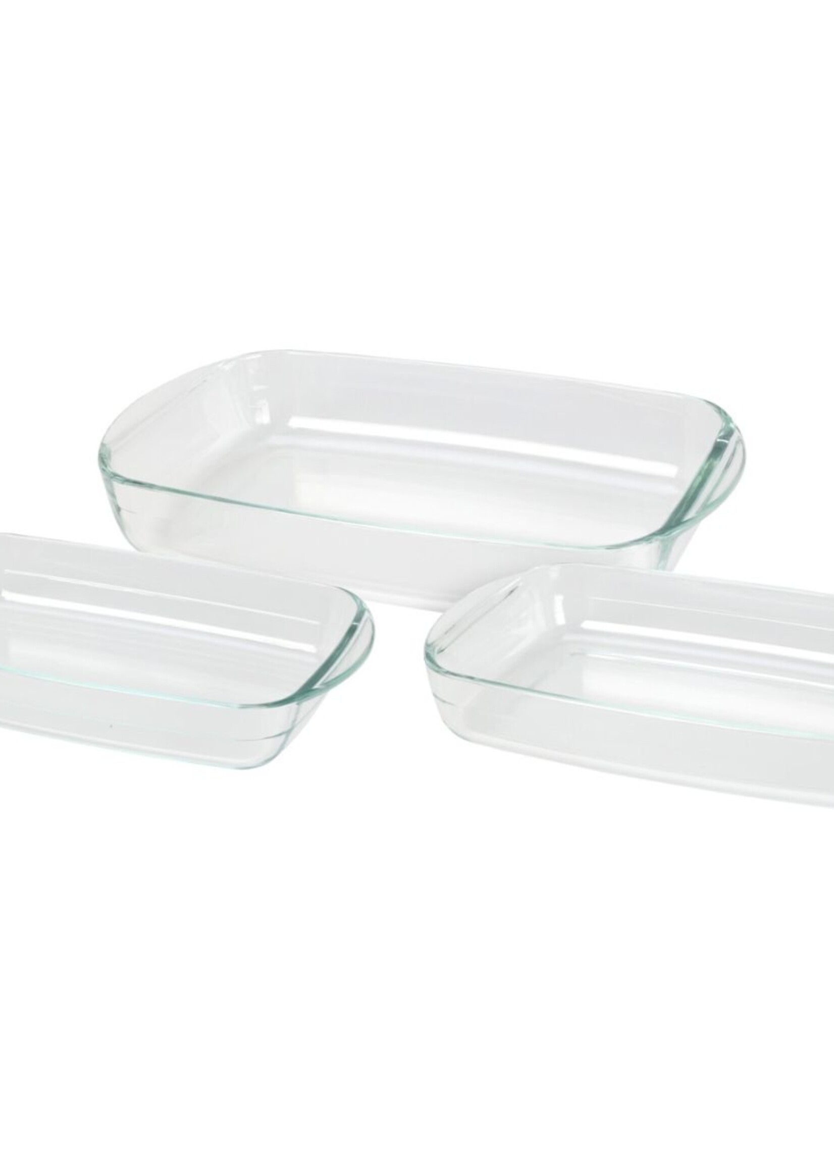 Termolex Ovenschalen Set - 3-delig - 1.6L -2.6L - 3.6L - Glas - Vaatwasserbestendig