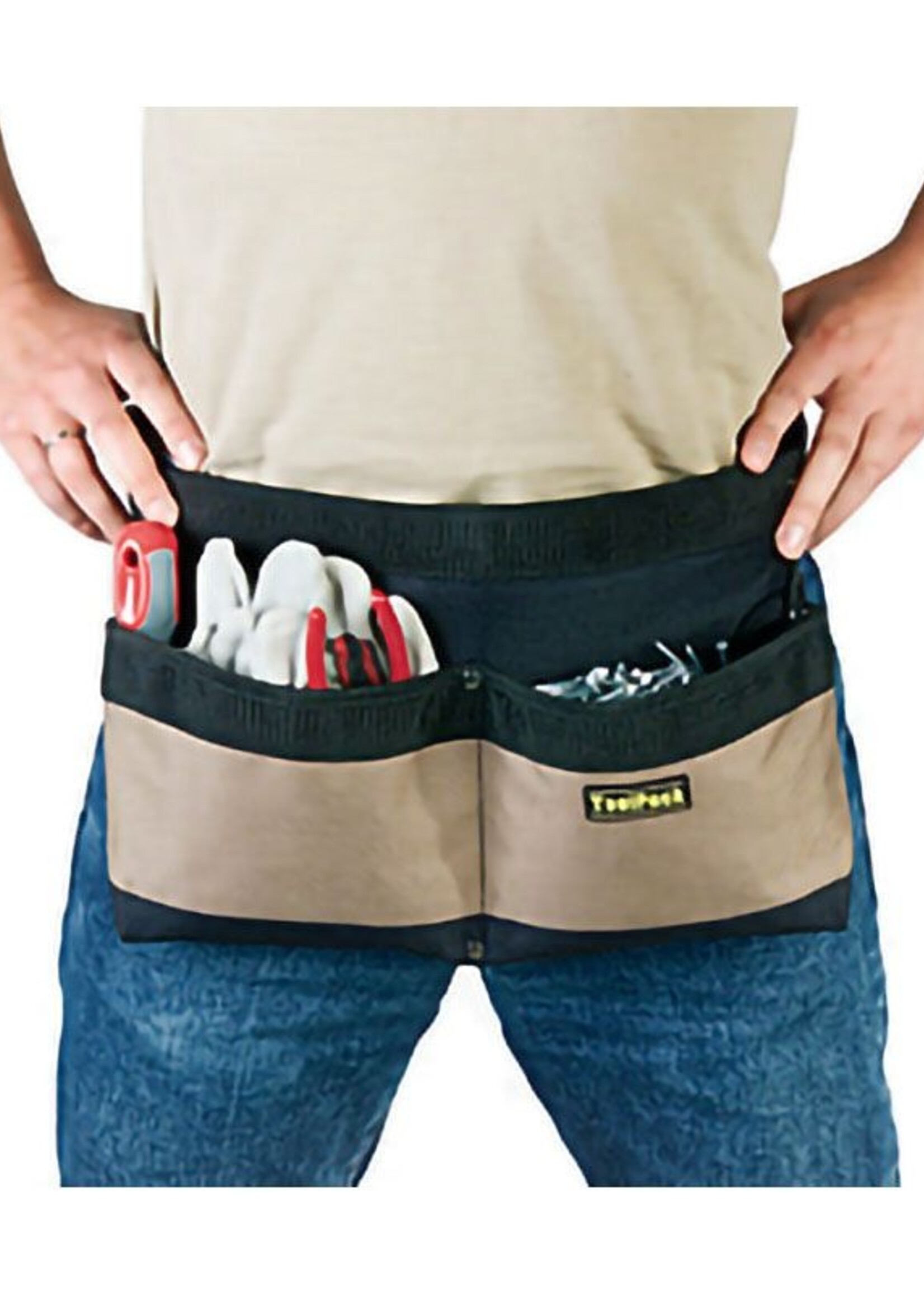 Toolpack ToolPack Gereedschapshouder met 2 vakken - Spijkerschort