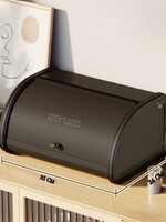 Ceruzo Broodtrommel - met Schuifdeksel - 35cm - mat zwart