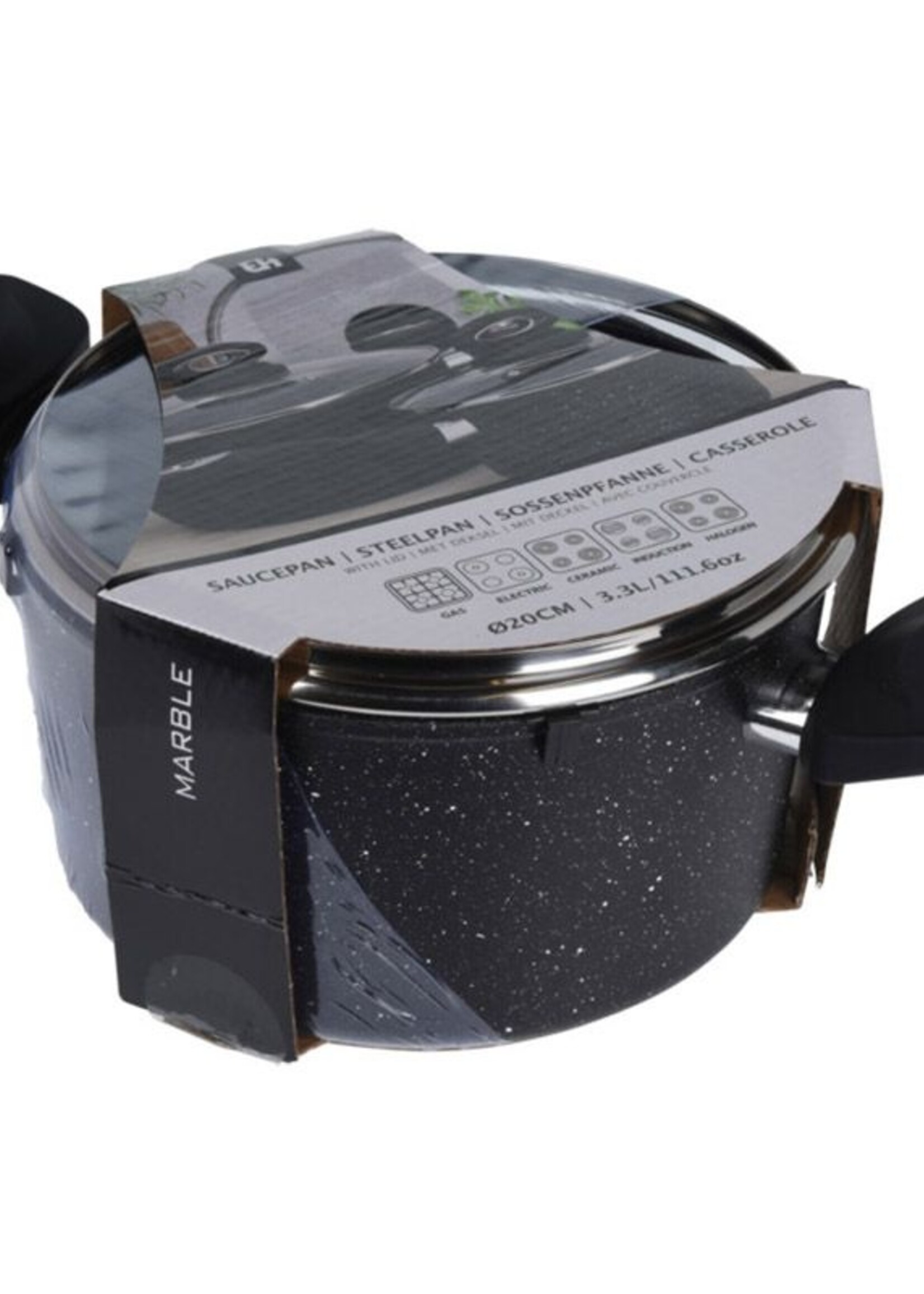 Excellent Houseware Braadpan met deksel - Ø20cm - gesmeed aluminium