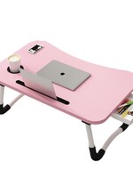Ceruzo Opklapbare Laptoptafel - Bedtafel - 60x40 cm - Roze