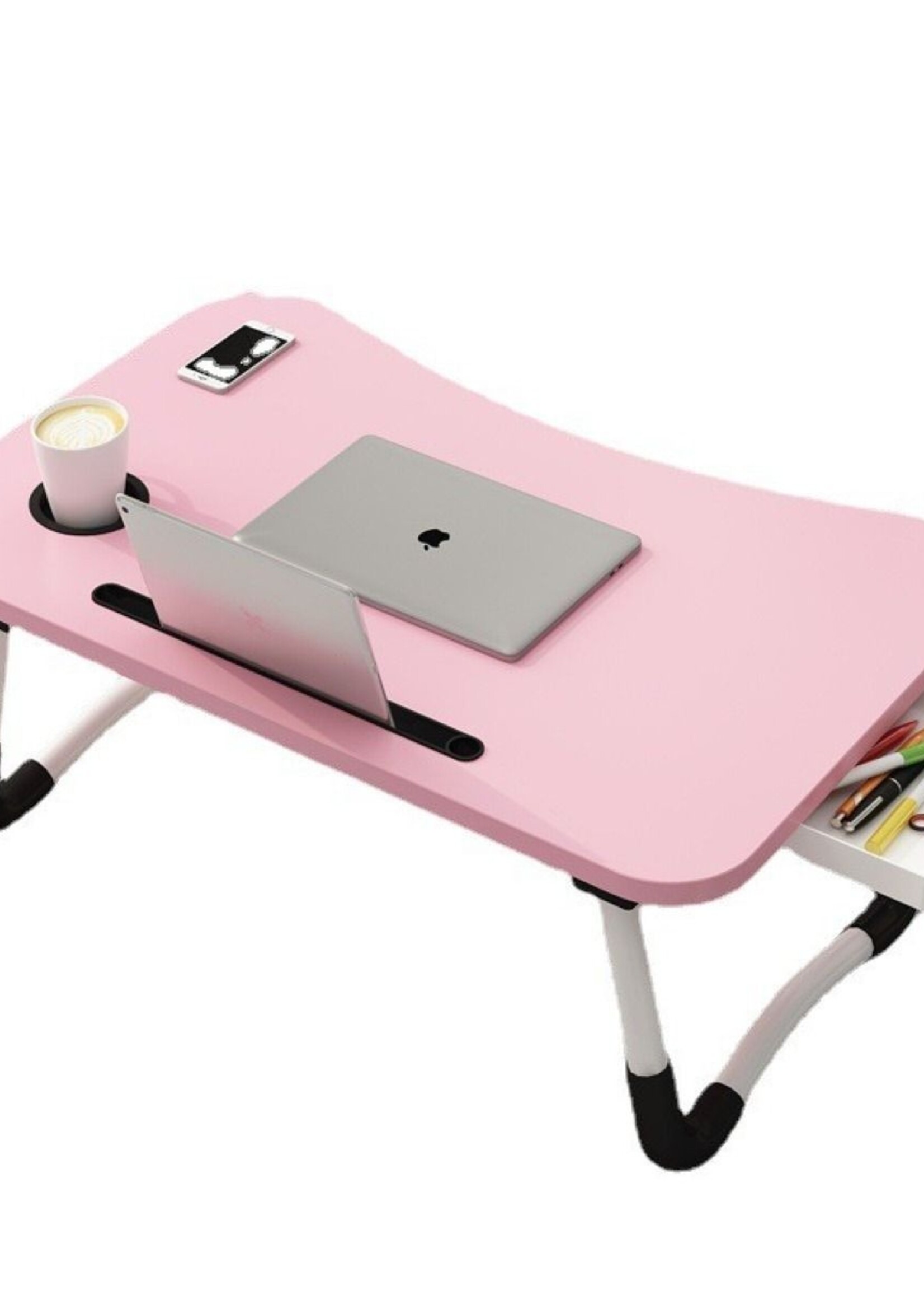Ceruzo Opklapbare Laptoptafel - Bedtafel - 60x40 cm - Roze