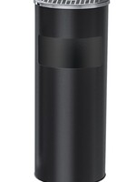 Ceruzo Afvalbak met Asbak - Staand - Zwart