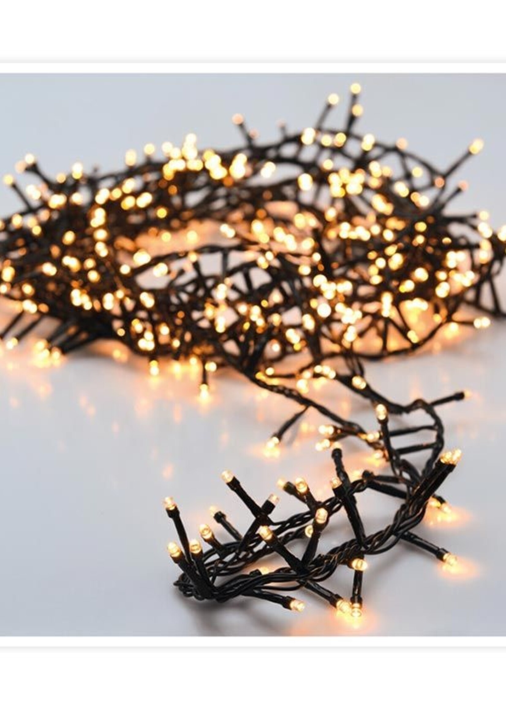 Micro Cluster 200 led - 4m - warm wit - Batterij - Lichtfuncties - Geheugen - Timer