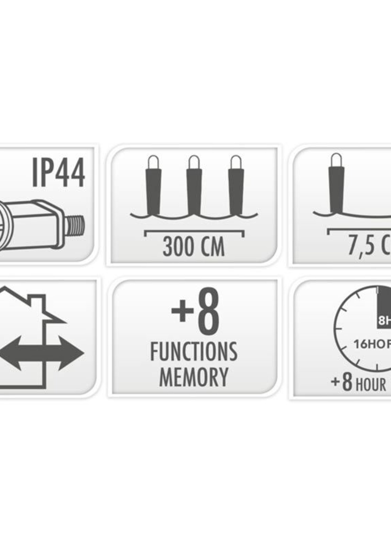 Kerstverlichting 120 led- 9m - three tone traditional - Timer - Lichtfuncties - Geheugen - Buiten