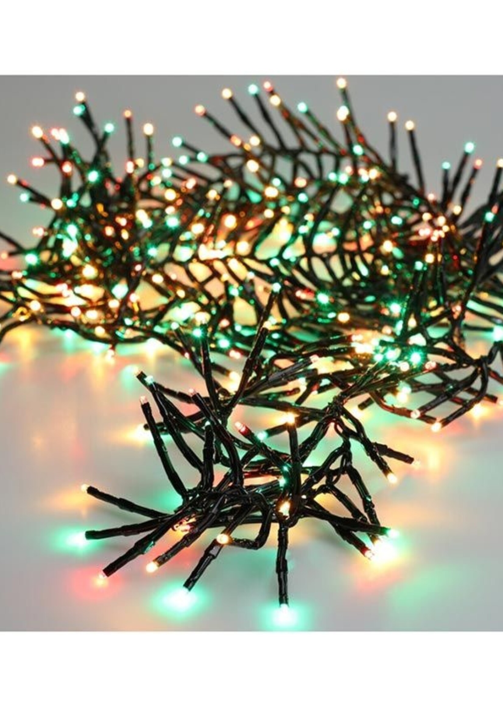 Clusterverlichting 192 led -  1.4m - three tone traditional - Batterij - Lichtfuncties - Geheugen - Timer