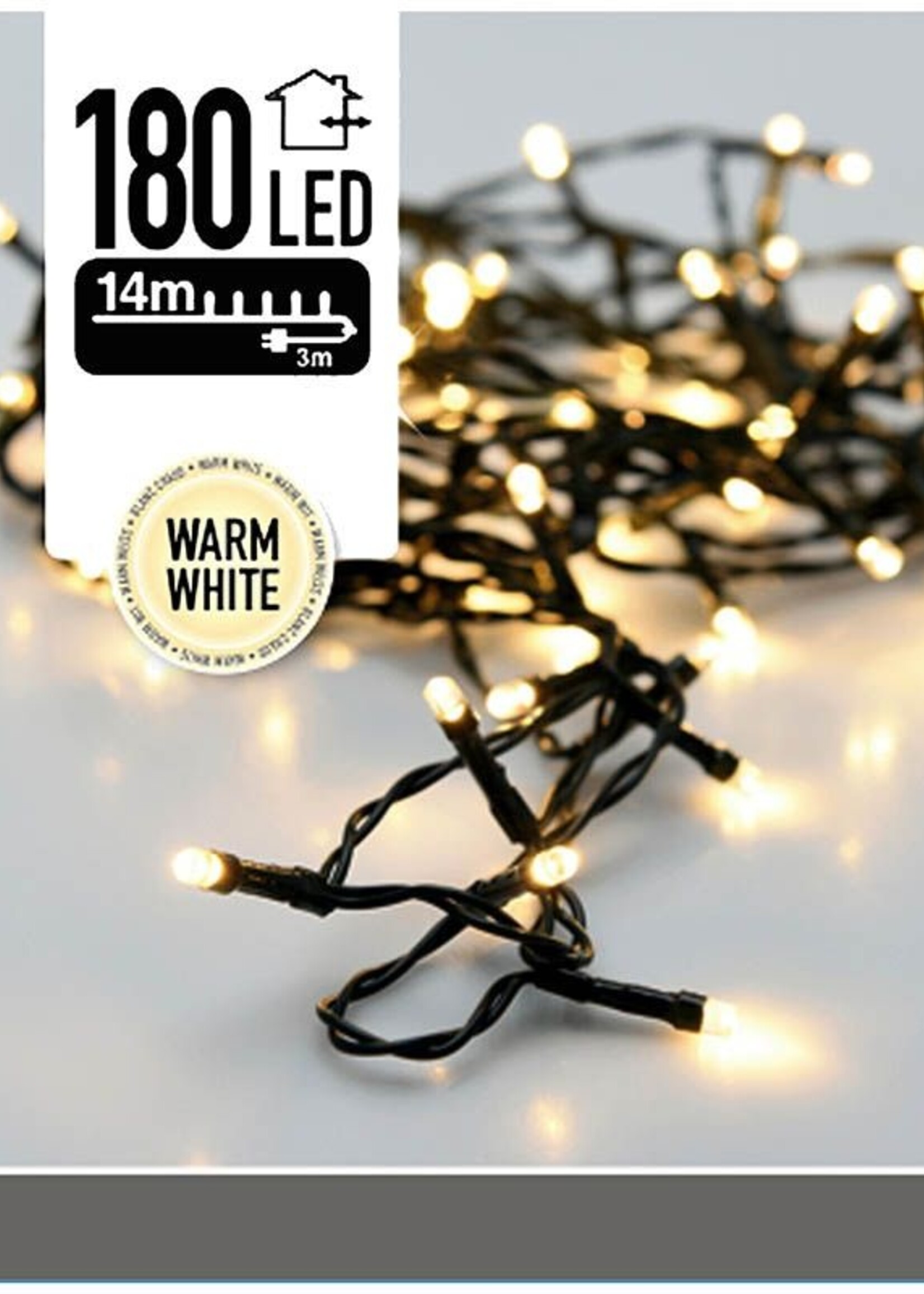 LED-verlichting - 180 LED's - 13.5 meter - warm wit