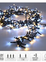 Micro Cluster 200 led - 4m - two tone adorable - Batterij - Lichtfuncties - Geheugen - Timer