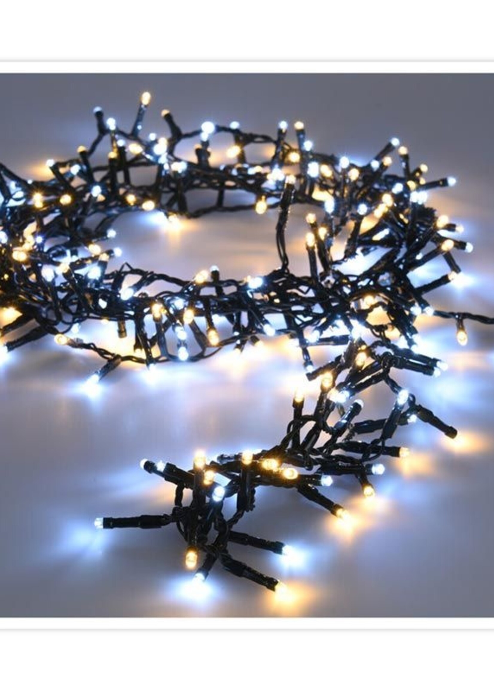 Micro Cluster 200 led - 4m - two tone adorable - Batterij - Lichtfuncties - Geheugen - Timer