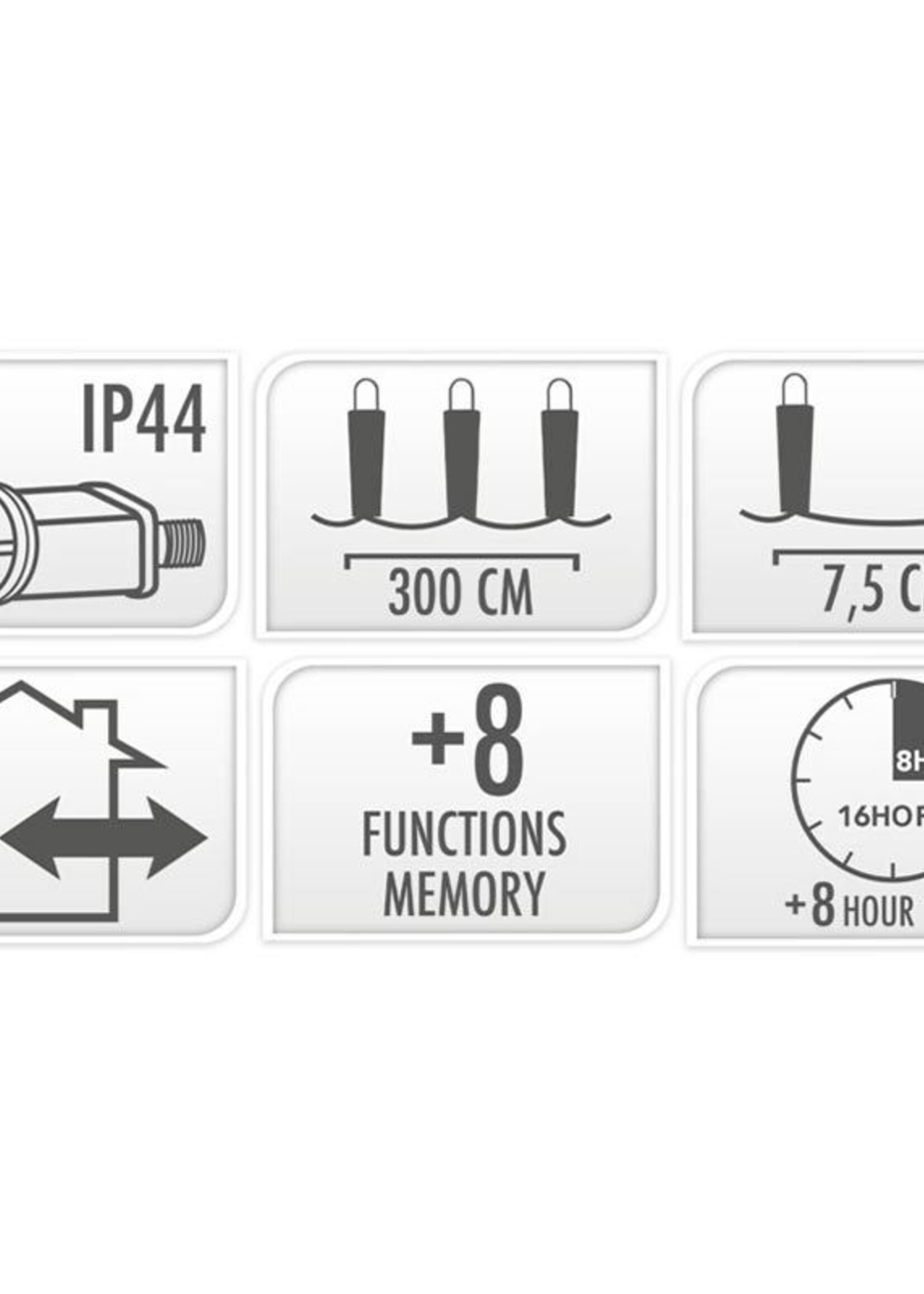 Kerstverlichting 240 led- 18m - three tone traditional - Timer - Lichtfuncties - Geheugen - Buiten