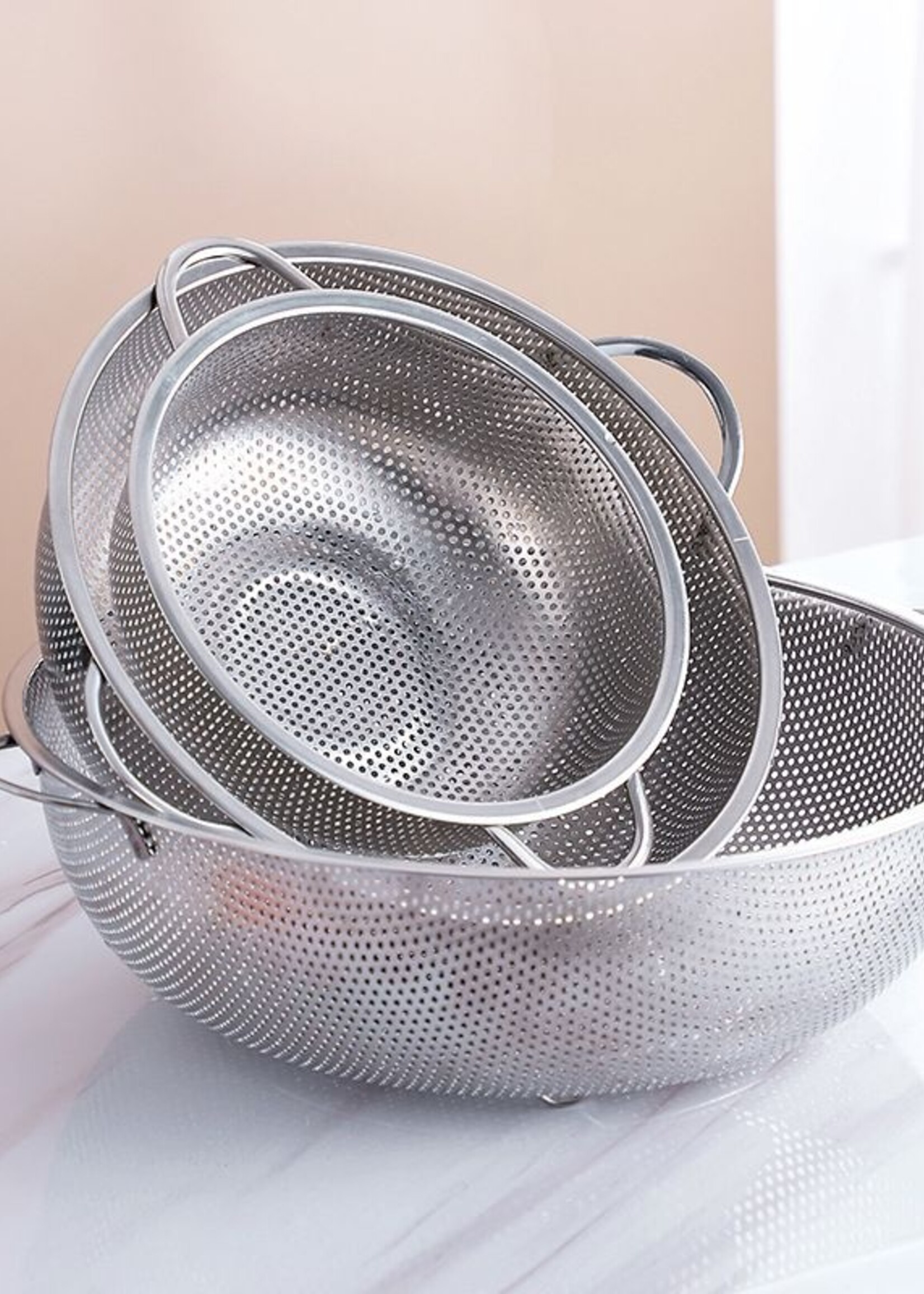 Ceruzo Vergietset - roestvrijstaal - 3-delig