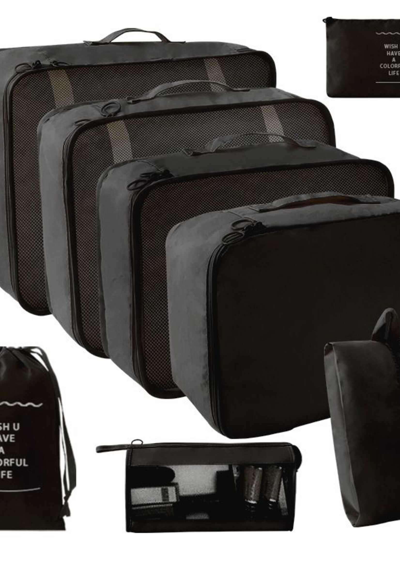 Ceruzo Packing Cubes - Reisorganizers - set van 8