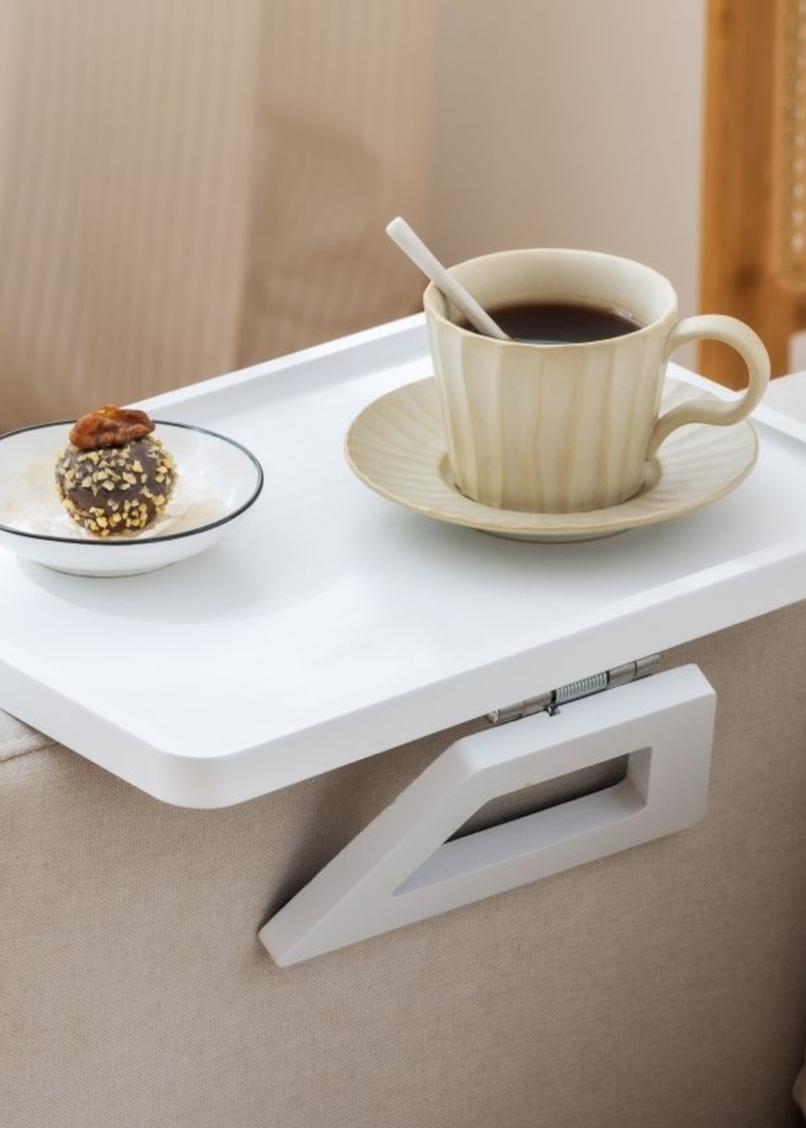 Ceruzo Armleuning Dienblad - Wit - 33x24 cm