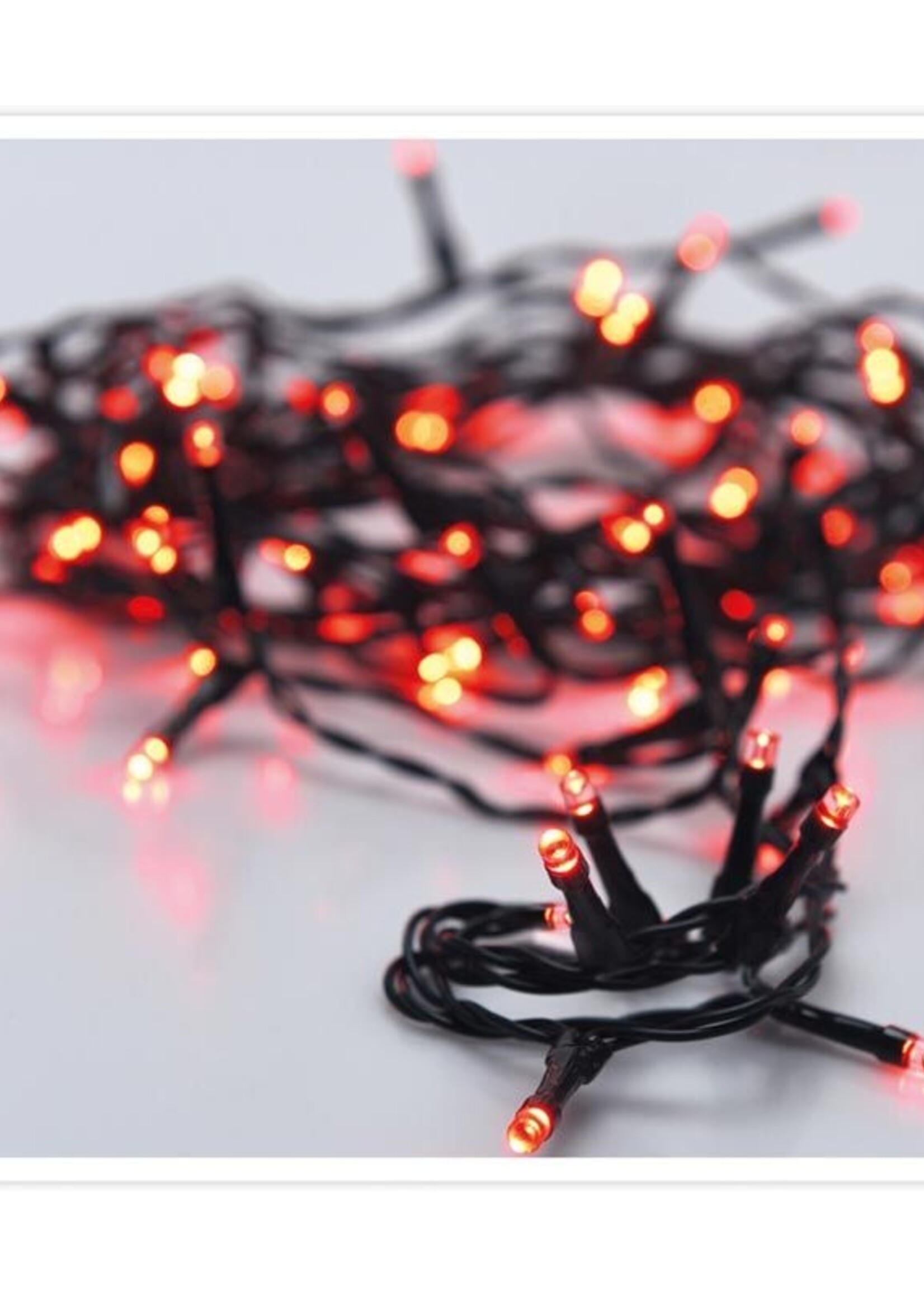 Kerstverlichting 320 led- 24m - rood - Timer - Lichtfuncties - Geheugen - Buiten