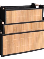 Ceruzo 3x Opbergmanden Bamboe - Badkamermanden