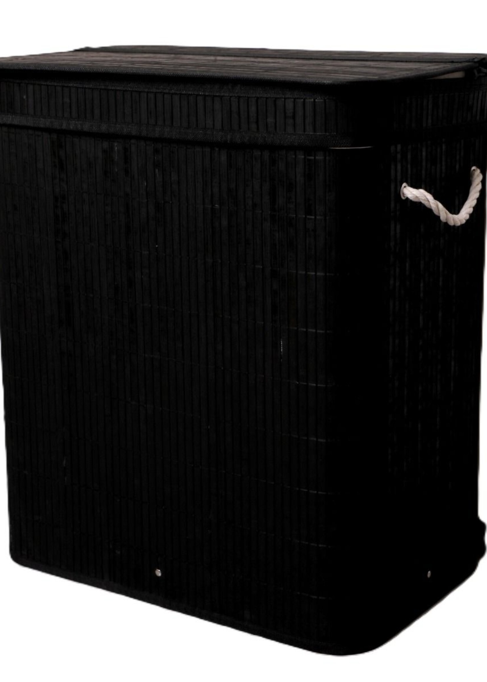 Ceruzo Wasmand met 3 Vakken - Wassorteerder - Zwart