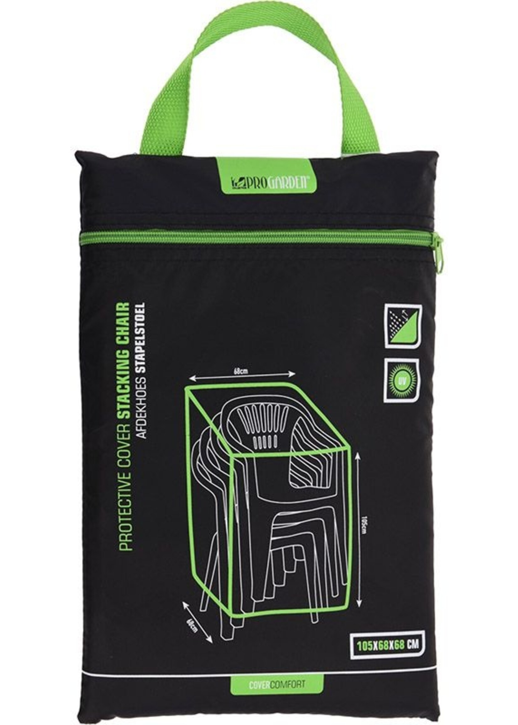 ProGarden Afdekhoes voor stapelstoelen - 105x68x68