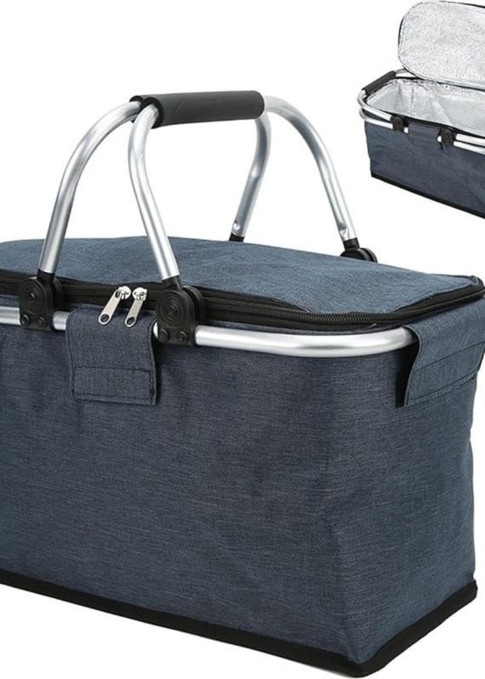 Ceruzo Koelmand Blauw - Picknickmand