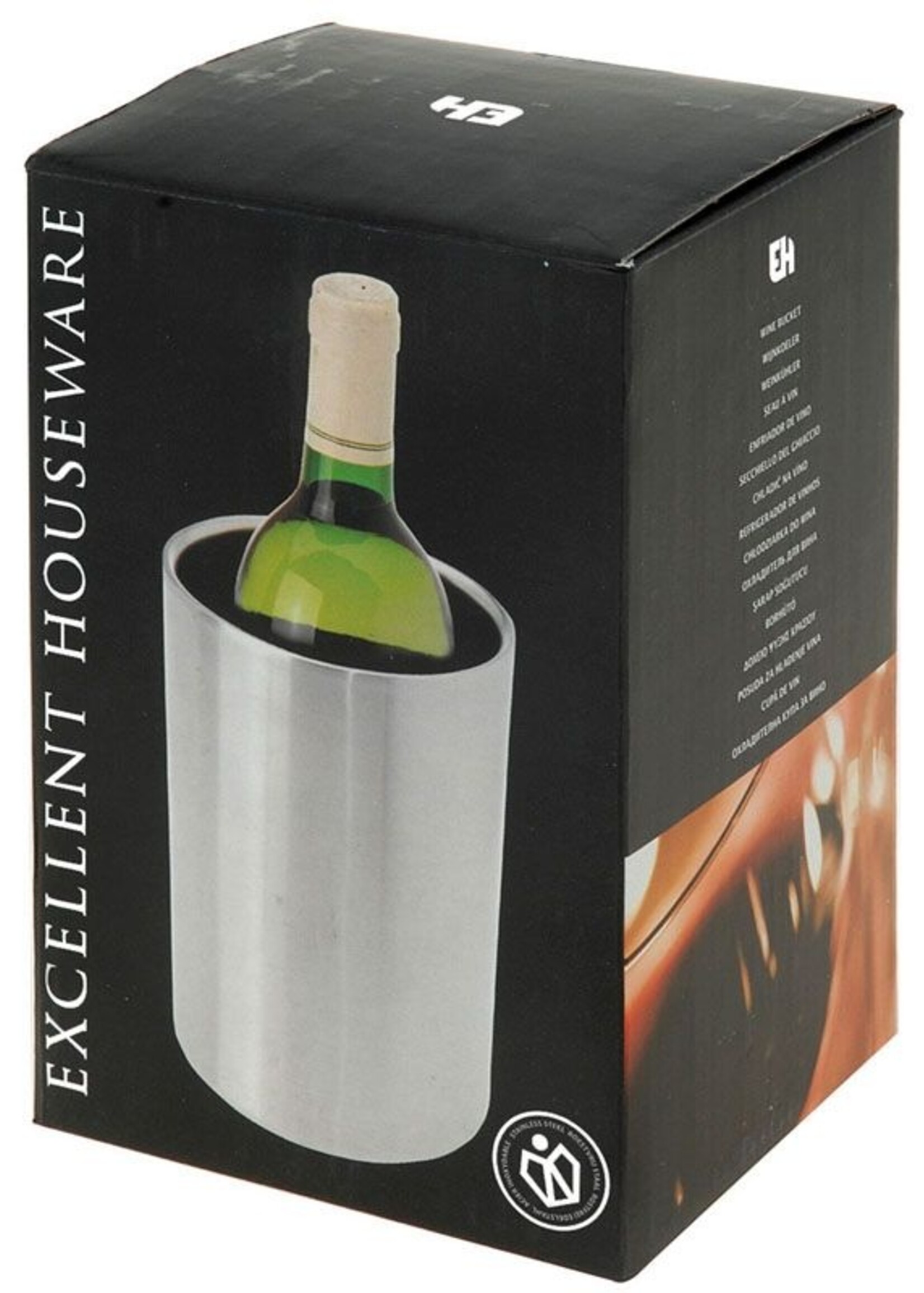 Excellent Houseware RVS Dubbelwandige wijnkoeler